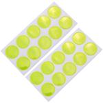Reflektor-Sticker 20 Stück Ø 20mm rund - erhöhte Sichtbarkeit für Kinder Jogg...