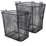 2er-Set Velokorb 25L - Fahrradkorb für Gepäckträger seitlich zum Einhängen - ...