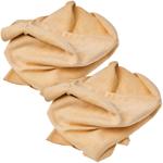 2er-Set Fensterleder Natur (50x32 cm) - Streifenfreie Reinigung für Glas, Spi...