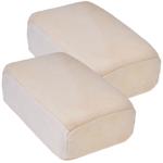 2er-Set Fensterleder-Schwamm aus Naturleder - 12x8x4cm für streifenfreie Auto...