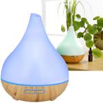 Aroma-Diffuser mit 7 LED-Farben, 400 ml, leiser Ultraschall-Luftbefeuchter fü...
