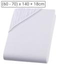 Kinder Fixleintuch - 100% Baumwolle, weiss, 70x140 cm - Öko-Tex Standard 100,...