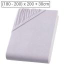 Premium Jersey Fixleintuch - 100% Baumwolle, silber, 200x200 cm - Öko-Tex Sta...