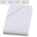 Wasserbett Premium Jersey Fixleintuch – 100% Baumwolle Öko-Tex 100 – 160x220c...