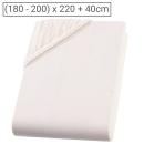 Qualitäts-Jersey Fixleintuch Übergrösse/Überlänge - 100% Baumwolle Natur - Ök...