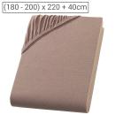 Qualitäts-Jersey Fixleintuch 200x220 cm - Öko-Tex Standard 100 - 100% Baumwol...