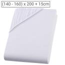 Boxspringbett-Topper Fixleintuch 160x200 cm - Qualitäts-Jersey, Oeko-Tex Stan...