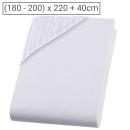 Superb Qualitäts-Jersey Fixleintuch - weiss 200x220cm für Wasser-/Boxspringbe...