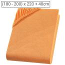 Superb Qualitäts-Jersey Fixleintuch – Wasserbett & Boxspringbett (180-200x220...