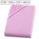 Superb Qualitäts-Jersey Fixleintuch – für Wasserbett & Boxspringbett – rosa –...