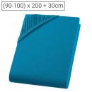 Einzelbett Qualitäts-Jersey Fixleintuch - 100% Baumwolle Öko-Tex Standard 100...