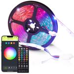 LED Streifen, WLAN, RGB, 5m, 150 LEDs, 16 Mio Farben, Fernbedienung, App-, Sp...