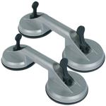 2er-Set Saugheber 70kg Tragkraft - ideal für Glas- & Fliesenarbeiten mit Hebe...