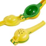 Manuelle 2in1 Zitruspresse für Zitronen & Limetten - 2 Einsätze - Abwaschbar ...