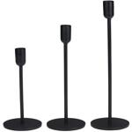 Kerzenständer aus Metall - Modernes All-Black-Trend Design für stilvolles Zuh...