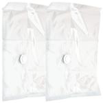 Vakuum-Taschen 2er-Set - Platzsparendes Verstauen mit Staubsauger-Kompression...