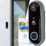 Hochauflösende Türsprechanlage mit Full HD Kamera, Bewegungsmelder, App & Auf...