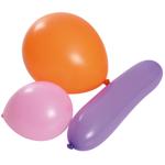 Luftballons 25er-Set - bunte Farben & versch. Formen - Latex - für Kindergebu...