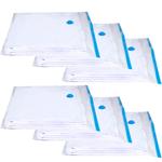 6er-Set Vakuum-Beutel - platzsparende Kompression mit Staubsauger - 90x110 cm...