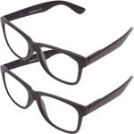 2er-Set Komfortable Lesehilfe / Lesebrille +2,5 dpt in zeitlosem Schwarz - El...
