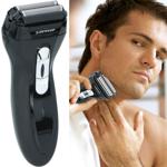 Elektrischer Akku-Rasierer für Herren - Zweifach-Scherkopf & Ultradünne Präzi...
