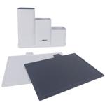 Küchenutensilienhalter inkl. Abtropflöcher mit 2 Schneidbrettern, weiss – 34 ...