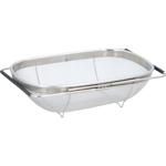 Spülbecken-Sieb, ausziehbar von 35 auf 55 cm, Edelstahl