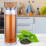 Isolierflasche 450ml - Integriertes Teesieb für Kräuter - Doppelwandige Therm...