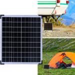 Solarpanel monokristallin 20W, 21,6V – Photovoltaik Solarmodul mit 3,5m Kabel...