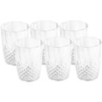 Wassergläser aus Kunststoff mit Kristalleffekt – 6er-Set, 400ml – bruchfest, ...