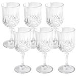 Bruchsichere Weingläser aus Kunststoff mit edlem Kristalleffekt, 6er-Set, 200...