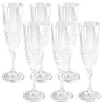 Champagnergläser aus Kunststoff mit Kristalleffekt – 6er-Set, bruchfest & sti...
