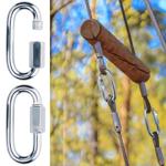 Karabinerhaken mit Schraubverschluss 8er-Set - 500 kg belastbar - Ideal für H...