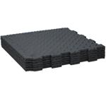 Robuste Schaumstoffmatten (6er-Set, 40x40) - schwarz, 1cm dick, individuell -...