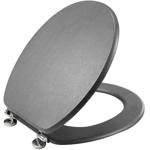 Toilettendeckel Alu Optik - zeitlose Eleganz für Bad & Gäste-WC - hygienisch,...