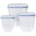 Vorratsdosen 3er-Set transparent - Ideal für Müsli, Mehl & Reis - Spülmaschin...