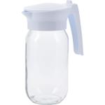 Elegante Glaskanne 1000ml – Modernes Design für Wasser, Saft, Eistee – Transp...