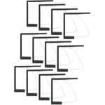 Tischtuchklammern 12er-Set Anthrazit – 6x5.3 cm - Robuste Tischdeckenhalter f...