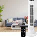 Leistungsstarker Turmventilator mit 3 Geschwindigkeitsstufen, Oszillation & F...