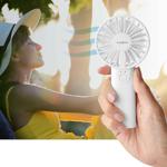 Kompakter Handventilator (weiss, 6cm): 2 Geschwindigkeiten - für Handtasche, ...