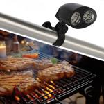 Robuste Arbeits- und Grill-Lampe mit Klemme, schwarz – Leuchte für Garten, We...