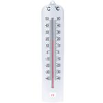 Analog-Garten-Thermometer weiss - Präzise Temperaturanzeige (-40°C bis +50°C)...