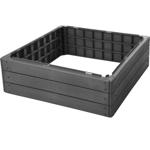 Quadratischer Beetrahmen, robust - schwarz, 75,6 x 75,6 x 25 cm – langlebige ...