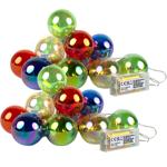 2er-Set LED-Lichterkette mit 10 bunten Lampen - Batteriebetrieb für Camping, ...