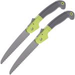 2er-Set Klappsäge 40 cm grün-grau - Gehärtetes Sägeblatt für frisches & totes...