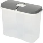 Vorratsdose 2 Fächer 2100 ml - Ideale Aufbewahrung Müsli Mehl Zucker Reis - S...