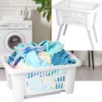 Wäschekorb mit Beinen, weiss, 60 x 40 x 60 cm