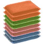 Scheuerschwämme mit Mikrofaserkern und grober Schrubb-Oberfläche, 8 Stück - R...