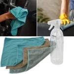 Sprühflasche 750ml & 3 Mikrofasertücher - Reinigungsset für Fenster & Spiegel...