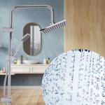 Premium Edelstahl Regenduschen-Set, chromfarben, mit 2 Brausen – Für ein luxu...